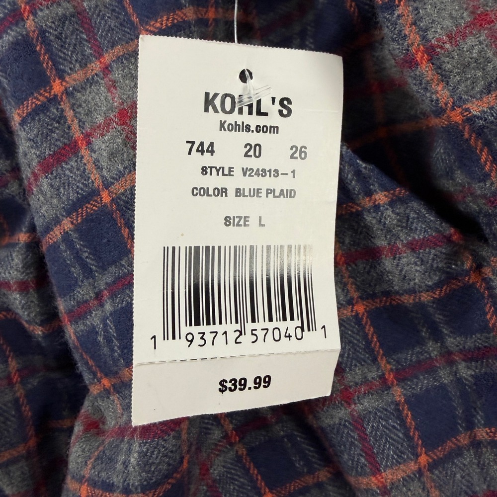 Vanilla Star Dorm Pant Blue Plaid Cargo Lounge Pants Large NWT MSRP $39 - Picture 4 of 12